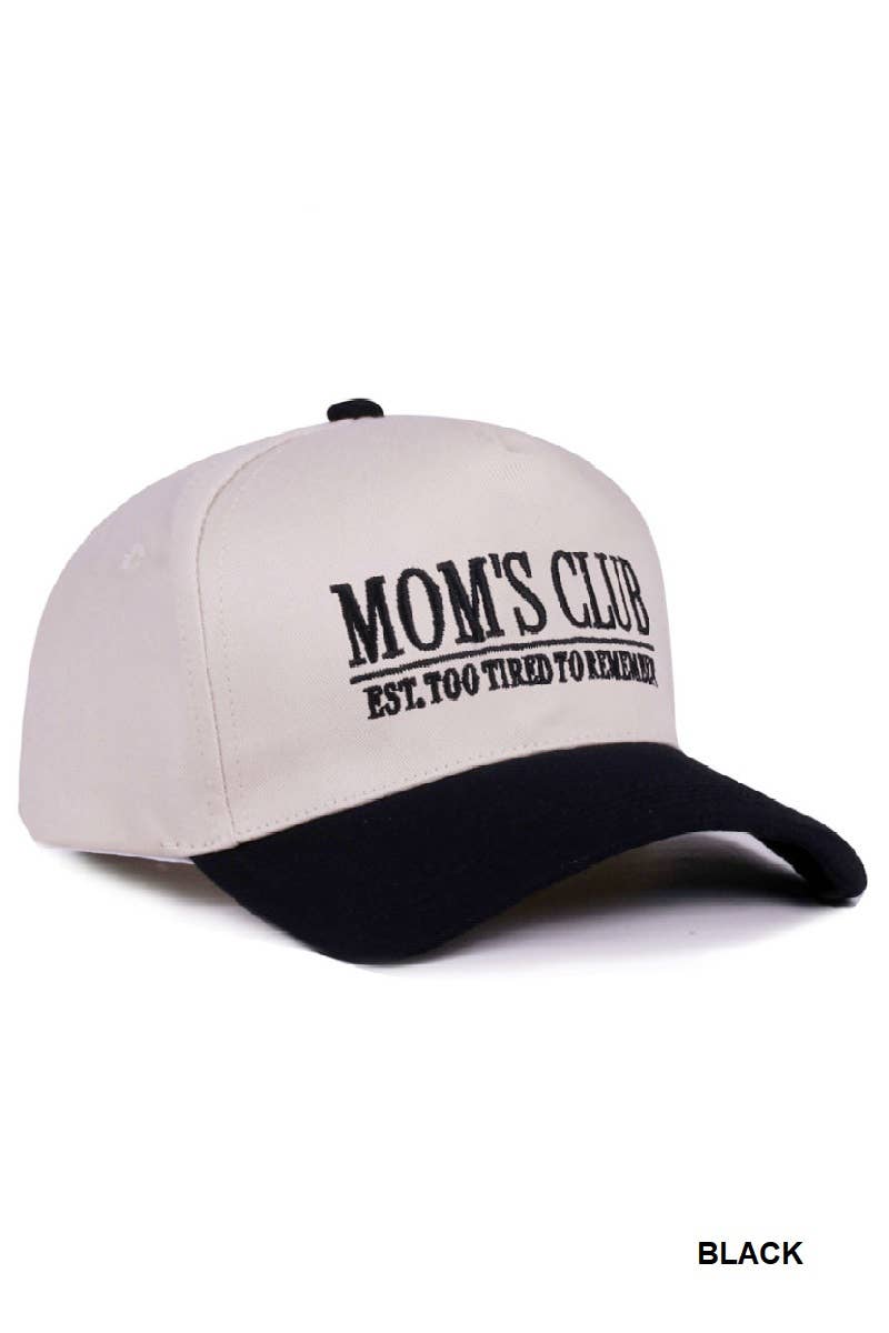 Mom’s Club Hat • Tired Mom Hat • Funny Mom Trucker Hat • Relatable Mom Life Hat • Gift for Moms