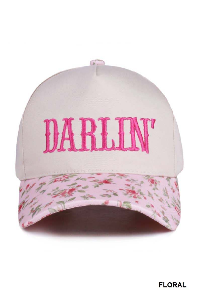 Darlin’ Hat • Western Trucker Hat • Country Girl Hat • Cute Southern Hat • Cowgirl Aesthetic Cap