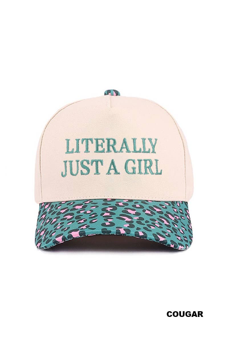 Literally Just a Girl Hat • Trendy Trucker Hat • Funny Girl Hat • Soft Girl Aesthetic Hat • Cute Casual Hat