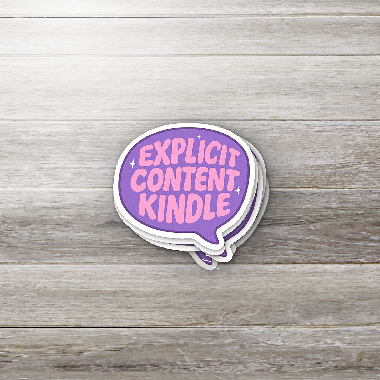 Explicit Content Kindle | Spicy Bookish Sticker | Glossy Vinyl
