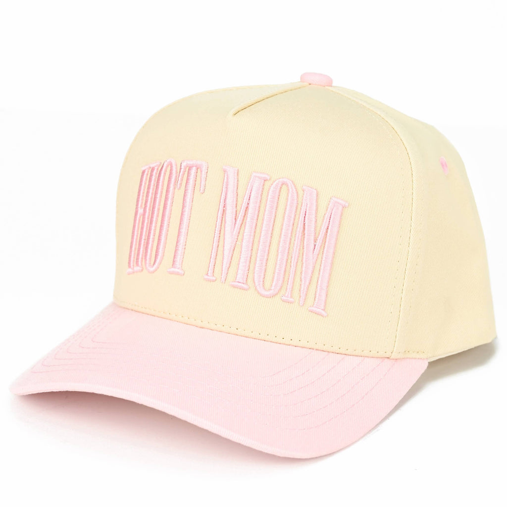 Embroidered “Hot Mom” Hat • Trendy Mom Hat • Funny Mom Gift • Cute Aesthetic Trucker Cap