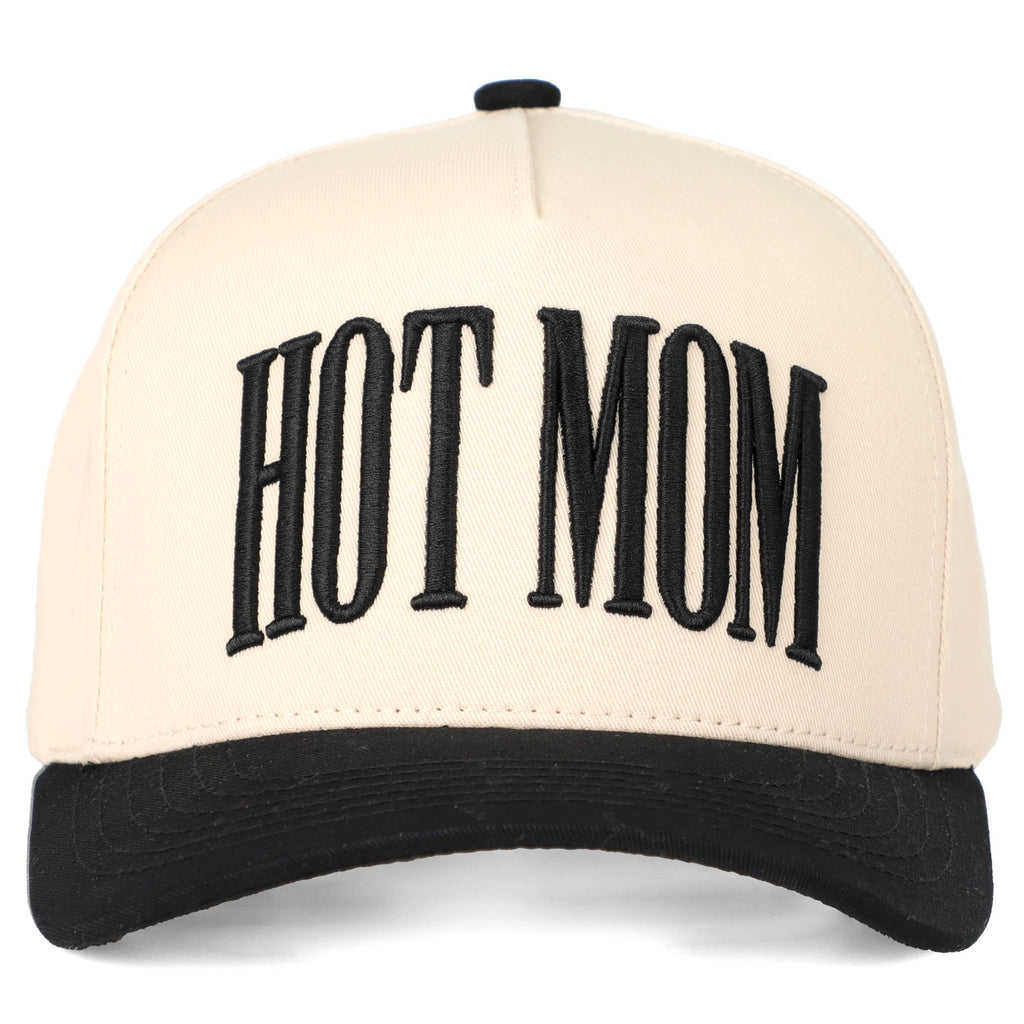 Embroidered “Hot Mom” Hat • Trendy Mom Hat • Funny Mom Gift • Cute Aesthetic Trucker Cap