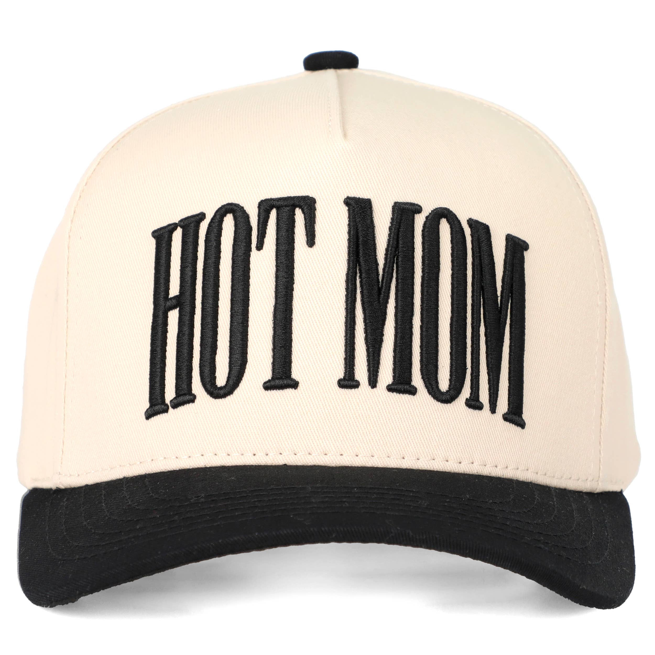 Embroidered “Hot Mom” Hat • Trendy Mom Hat • Funny Mom Gift • Cute Aesthetic Trucker Cap
