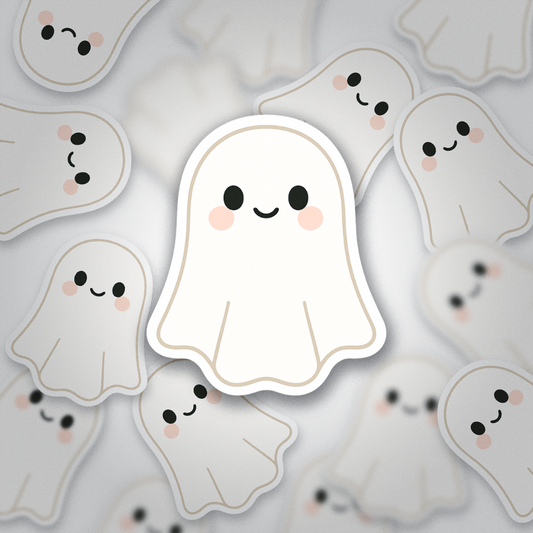 Ghosty | Cute Halloween Sticker | Glossy Vinyl