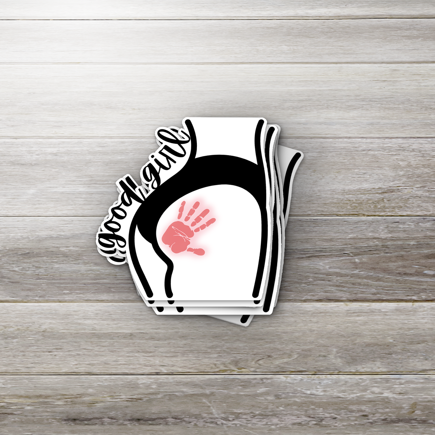 Good Girl Vinyl Sticker, Booty Slap Vinyl Sticker, Funny Adult Humor Sticker, Flirty Laptop Sticker, Cheeky Water Bottle Sticker