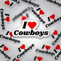 I Heart Cowboys Sticker | Funny Western Cowgirl Vinyl Sticker