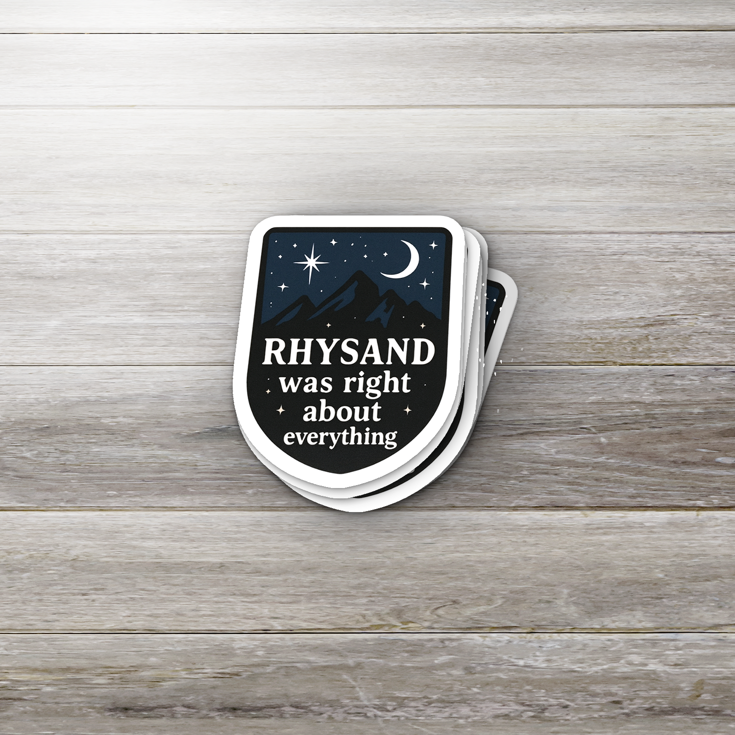 Rhysand Was Right About Everything Sticker | Bookish Fantasy Vinyl Decal | ACOTAR Inspired Reader Sticker