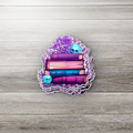 Skull Book Stack Sticker – Dark Academia Vinyl Sticker, Witchy Book Lover Gift, Gothic Books Aesthetic, Spooky Reading Sticker, Fantasy Book Sticker