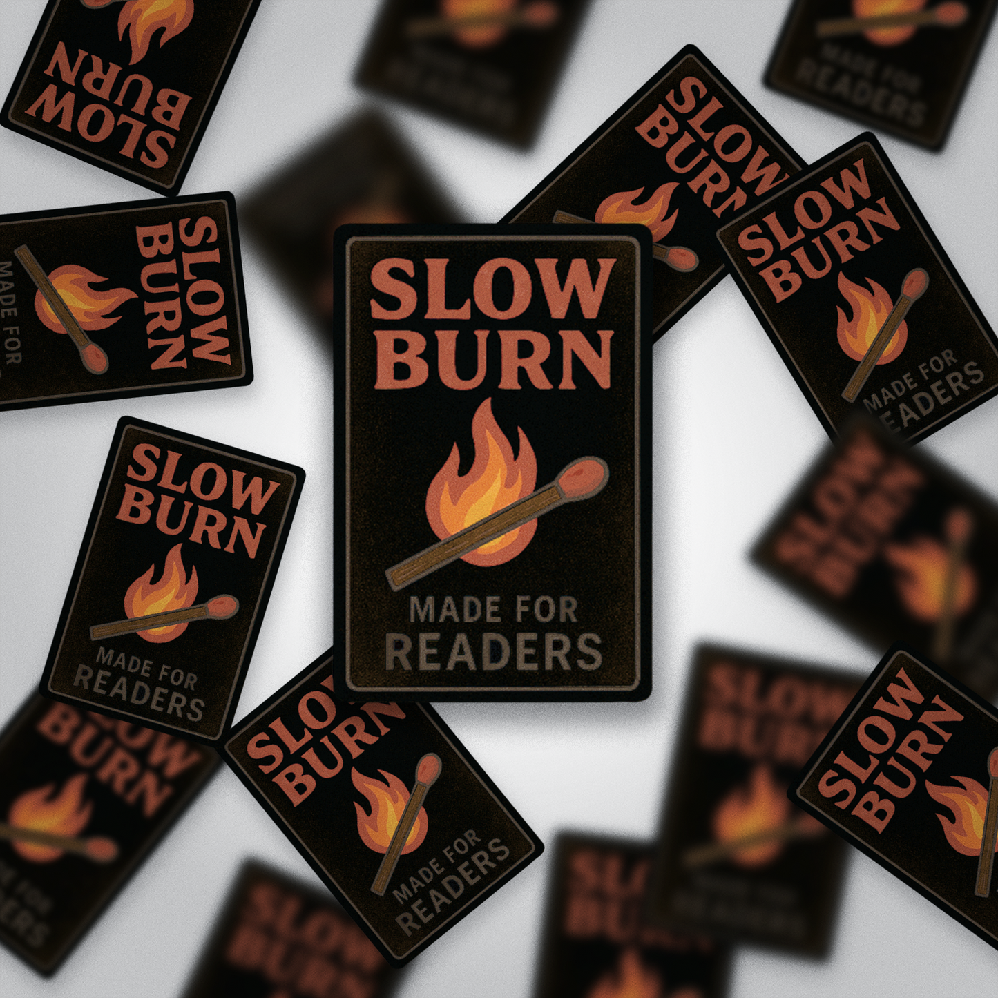 Slow Burn — Made for Readers | Bookish Romance Sticker | Glossy Vinyl