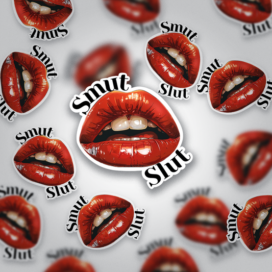 Smut Slut Sticker | Spicy Bookish Vinyl | Glossy Finish