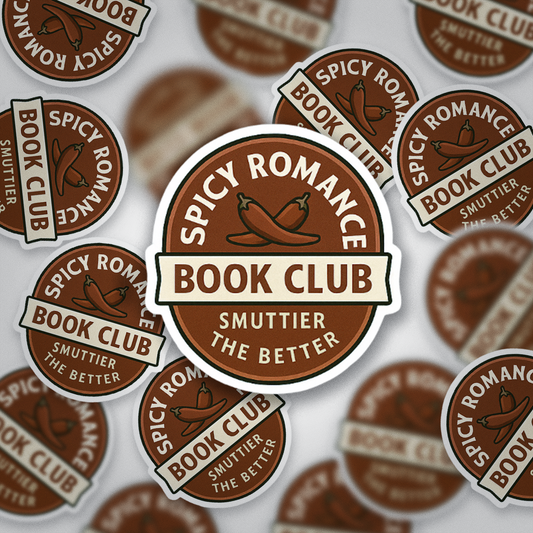 Spicy Romance Book Club Sticker | Smutty Book Lover Vinyl Sticker | Glossy Romance Reader Sticker
